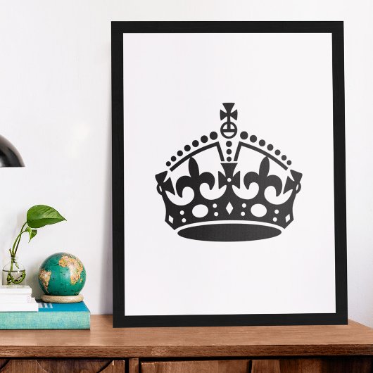 Keep Calm Kronen Vorlage Poster