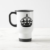 Keep Calm Kronen Vorlage Reisebecher (Links)