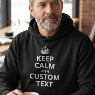 Keep Calm Kundenvorlage Hoodie