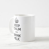 Keep Calm Milk zerteilt Kaffeetasse (Vorderseite Links)