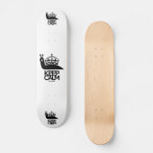 KEEP CALM NO WORDS BY MASANSER SKATEBOARD (Vorderseite)