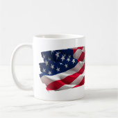 keep calm quote and vibrant american flag kaffeetasse (Links)