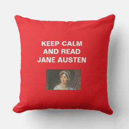 Keep Calm, Read Jane Austen Kissen
