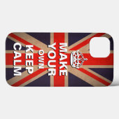 Keep Calm Vorlage - Union Jack iPhone-Hülle Case-Mate iPhone Hülle (Rückseite (Horizontal))
