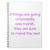 Keep calm, wait till next month notizblock (Vorderseite)