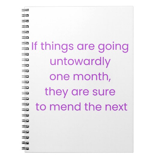 Keep calm, wait till next month notizblock (Vorderseite)