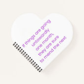 Keep calm, wait till next month notizblock (Vorderseite)