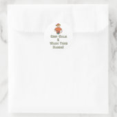 Keep Calm Wash Your Hands Runder Aufkleber (Tasche)