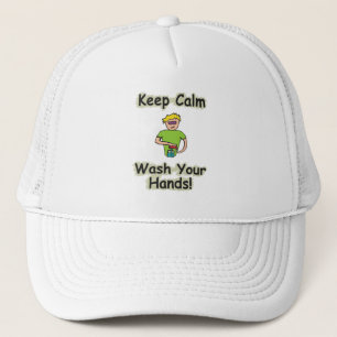 Keep Calm Wash Your Hands Truckerkappe