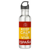 Keep Calm y que viva España Edelstahlflasche (Vorderseite)