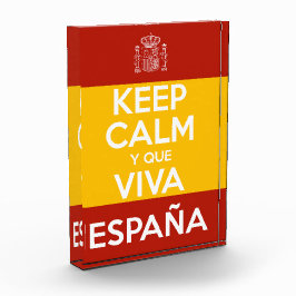 Keep Calm y que viva España Fotoblock