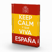 Keep Calm y que viva España Fotoblock (Rechts)