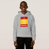 Keep Calm y que viva España Hoodie (Vorne ganz)