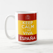 Keep Calm y que viva España Kaffeetasse (Links)