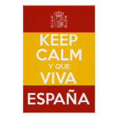 Keep Calm y que viva España Poster (Vorderseite)