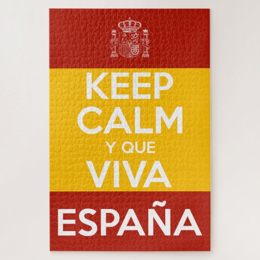 Keep Calm y que viva España Puzzle (Vertikal)