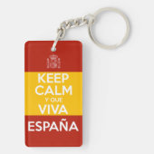 Keep Calm y que viva España Schlüsselanhänger (Rückseite)