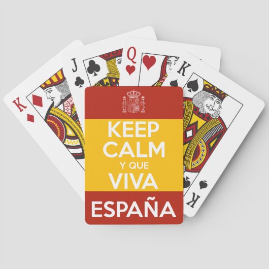Keep Calm y que viva España Spielkarten (Rückseite)