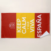 Keep Calm y que viva España Strandtuch (Vorderseite)