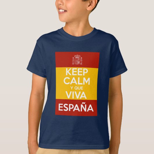 Keep Calm y que viva España T-Shirt (Vorderseite)