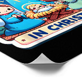 Keep Christ In Christmas Nativity Scene Manger Jes Poster (Ecke)