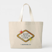 Keep Colfax Cool Jumbo Canvas Tote Bag Stoffbeutel (Rückseite)