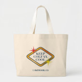 Keep Colfax Cool Jumbo Canvas Tote Bag Stoffbeutel (Vorne)