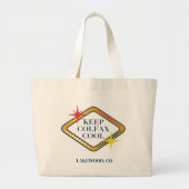 Keep Colfax Cool Jumbo Tote Bag Jumbo Stoffbeutel (Vorne)