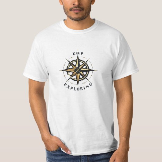 Keep Exploring Compass Adventure Shirt – Find New (Vorderseite)
