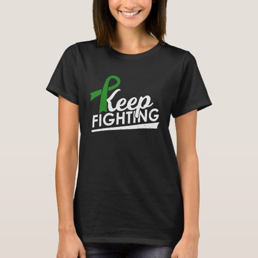 Keep Fighting Cerebral Palsy & Glaucoma Warrior Aw T-Shirt (Vorderseite)