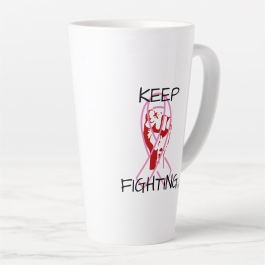 Keep Fighting Milchtasse (Rechte Ecke)