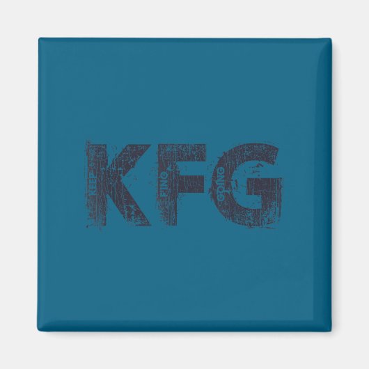 Keep F'ing Going Distressed Motivational Saying Magnet (Vorne)