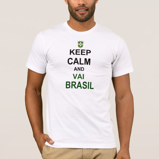 Keep geht calm Brasilien T-Shirt (Vorderseite)