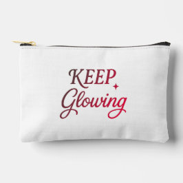 Keep Glowing - Minimalist Aesthetic Zubehörtasche