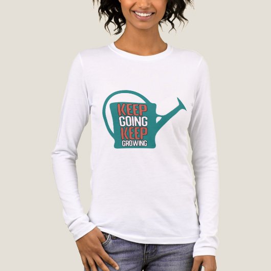 Keep Going Keep Growing Inspiration Mental Health Tri-Blend Shirt (Vorderseite)