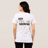 Keep Going, Keep Growing – Motivational Plant T-Sh Tri-Blend Shirt (Rückseite voll)