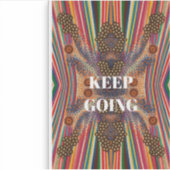 Keep Going – Motivational Quote Sticker (Vorderseite)