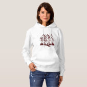 Keep Going Mountain Hoodie – Hand-Drawn Geometric (Vorne ganz)