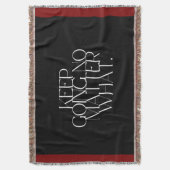 Keep going no matter what decke (Vorderseite Vertikal)