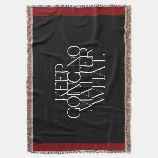 Keep going no matter what decke (Vorderseite Vertikal)