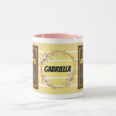 Keep Going – Personalized Motivational Floral Mug Tasse (Zentrum)