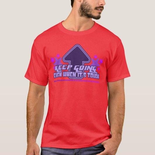 Keep Going Y2K Aesthetic Inspirational Quote 90s f T-Shirt (Vorderseite)