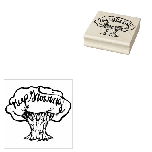 Keep Growing                                       Gummistempel (Stempel)