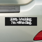 Keep honking. Ich lade neu Autoaufkleber (Auf Auto)