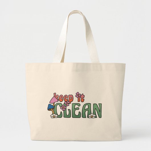 Keep It Clean | Minimalist Reusable Jumbo Stoffbeutel (Vorne)