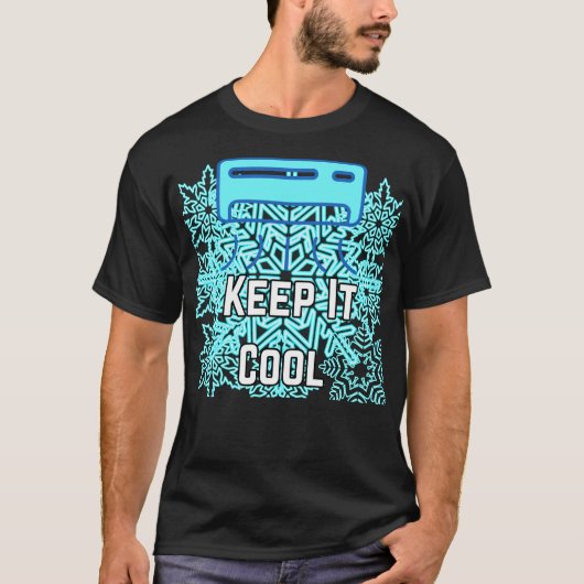 Keep It Cool Aesthetic Typography Design | Chill V T-Shirt (Vorderseite)