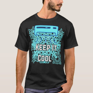 Keep It Cool Ästhetische Typografie Design | Chill T-Shirt