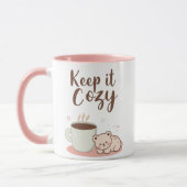 "Keep it Cozy" with Sleepy Bear and Coffee Tasse (Links)