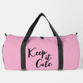 Keep It Cute geflochtenes Mädchen Duffle Bag (Rückseite)