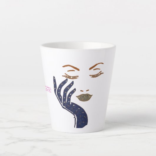 KEEP IT CUTE SERIE - NAVYBLAU MILCHTASSE (Vorderseite)